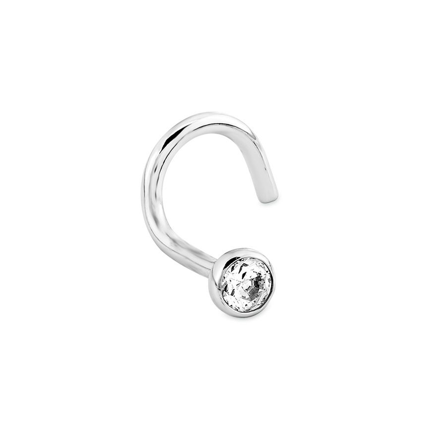 amor Neus piercing voor dames, sterling zilver 925, zirkonia (synth.)