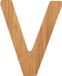 Small foot - ABC Bamboo Letter V