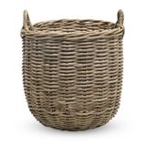 Kouboo 1060109 Rotan Kobo ronde opbergmand, grijs