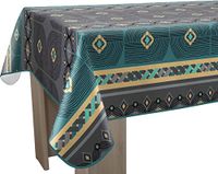 Le linge de Jules Valparaiso Tafelkleed, vuilafstotend, blauw, rond, 160 cm