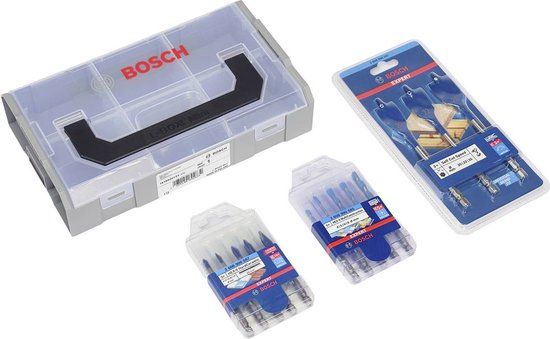 Bosch Accessories 0615997645 Boorset 13-delig - Metaal - HardCeramic, MultiConstruction, Vlakfreesboorset - Mini L-boxx