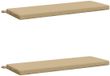 vidaXL Coussins de banc SOEST 2 pièces 100% Polyester Beige 110 x 40 x 5 cm