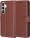 Techsuit Hoesje geschikt voor Samsung Galaxy S26 Plus - Leather Folio Book Wallet Case - Bruin