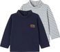 Vertbaudet Set van 2 basic shirts met rolkraag