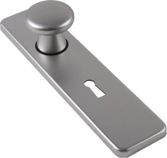 Ami Knop Schild 160/40 Vast Kortschild 185/44 Klik Profielcilinder 72 F1 Aluminium Kleur Metaal