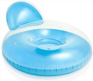 Intex Luchtbed/stoel met kussen 137x122cm - blauw