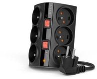 Acar Smart Overspanningsbeveiligingsstrip 1,5M Zwart Voor Tv's En Computers