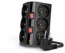 Acar Smart Overspanningsbeveiligingsstrip 1,5M Zwart Voor Tv's En Computers