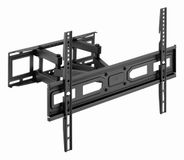 Gembird Full-Motion TV Wandbeugel Dubbele Arm – Voor 37–80 Inch TV, VESA Compatibel, Kantel & Zwenkbaar, Zwart, Met Kabelgeleiding