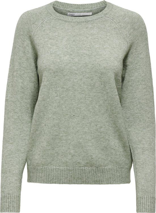 ONLY ONLLESLY KINGS L/S PULLOVER KNT NOOS Dames Trui - Maat S - Basil