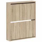 vidaXL Wandgemonteerde Schoenkast ARNHEM 71 x 17 x 86 cm Bewerkt hout