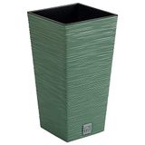 Prosperplast FURU Bloempot, aardgroen, 39,5 x 39,5 x 75,5 cm, inhoud: 37 l.