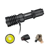 OLIGHT Warrior X 4 Tactische zaklamp, oplaadbaar, 2600 lm, 630 m, met krachtige achterschakelaar en MCC3 en type C dubbele uitgang voor dagelijks gebruik en aanraking, zwart
