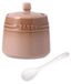 Porcelain Spice Jar with Spoon for the Kitchen