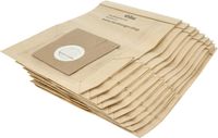 vhbw 10x sacs aspirateur compatibles avec Novum 309, 339 314 / 339314, 337 651 / 337651, 306 445 / 306445 aspirateur - 24,5cm x 18cm sable