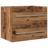 vidaXL Wastafelmeubel 60x38,5x48 cm spaanplaat oud hout