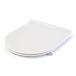 SREWOHS PRO Toiletbril met softclose, D-vorm, Duroplast, wit