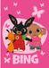 Bing en Sula fleece plaid roze 100 x 150 cm