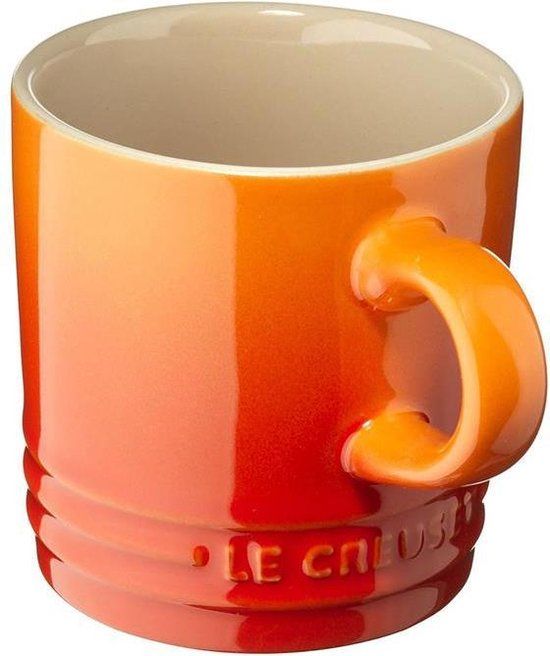 Le Creuset Koffiekopje - Oranje-rood - 200 ml - Aardewerk - 5 jaar garantie