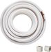 VEVOR 50FT Mini Split Line Kit, 1/4" et 3/8" OD Tuyauterie en Cuivre avec Isolation à Trois Couches