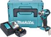 Makita DTD 173 RT1J clé à chocs sans fil 18 V 180 Nm 1/4" sans balai + 1x batterie rechargeable 5.0 Ah + chargeur + Makpac