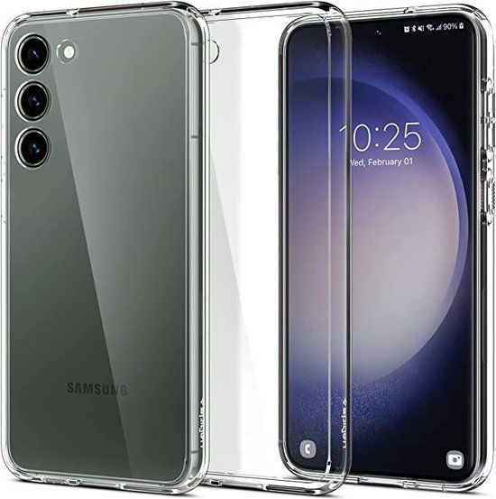Spigen Ultra Hybrid Hoesje Geschikt voor Samsung S23 Plus Back Cover Transparant