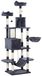 Arbre à chat tour 206 cm grot 2 jouets poteaux en sisal plateforme pour grands chats gris foncé