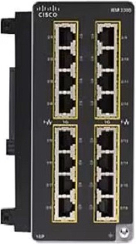 Cisco Catalyst IE3300 Managed L2 Gigabit Ethernet PoE Zwart