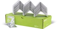 Alberts 837587 hoekverbinder | handwerkerspakket | sendzimir verzinkt | 70 x 70 x 55 mm | set van 50