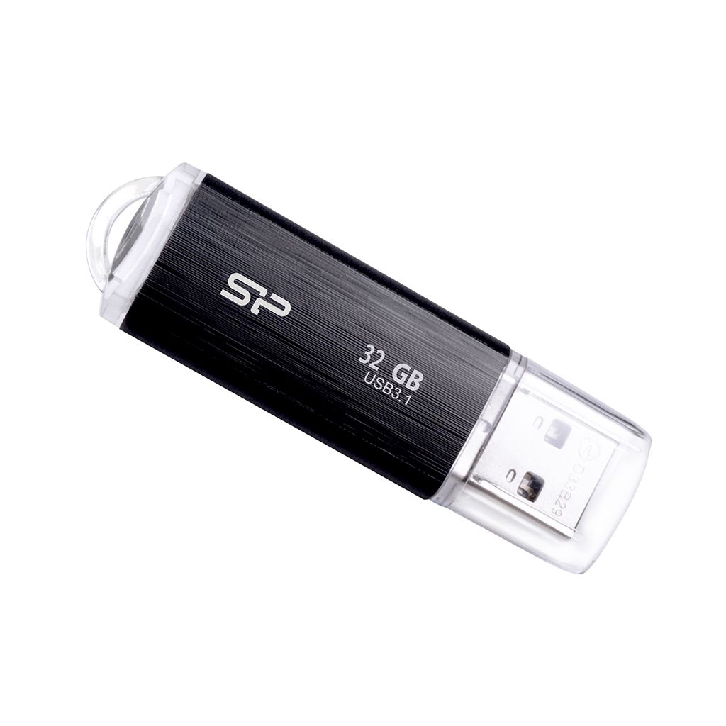 Silicon Power Blaze B02 USB 3.0 Flash Drive - 32GB - Black