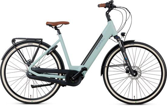 Popal Novel mm Elektrische Fiets - E-bike 28 Inch - Damesfiets 47 cm - 7 Versnellingen - Hydraulische schijfrem - 522 Wh Accu - Mintgroen