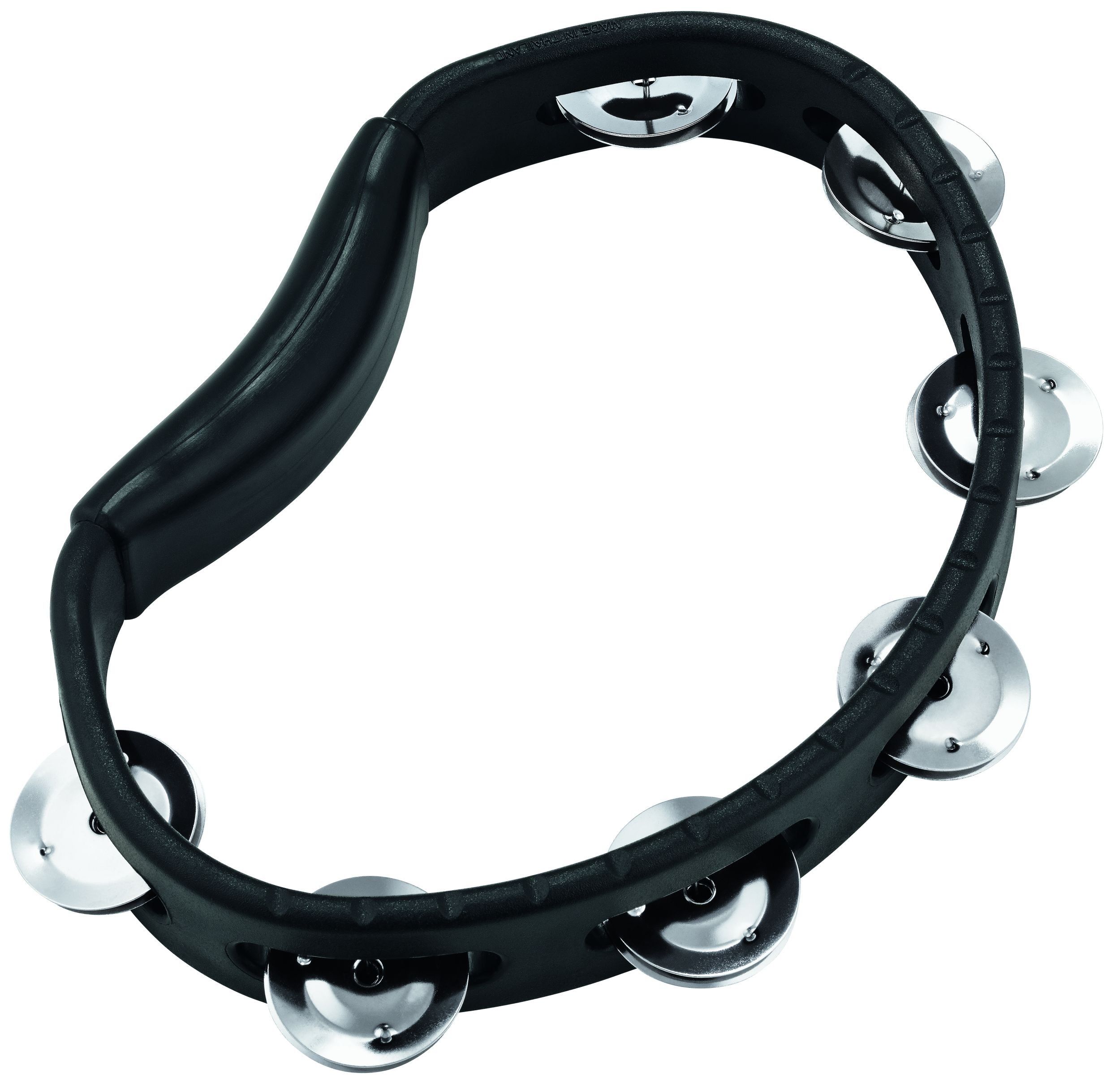 Meinl Hand Held ABS Tambourine HTBK Black 1 Row