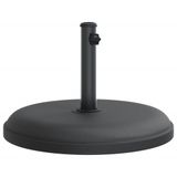 vidaXL Parasolvoet Rond Beton Zwart 25 kg