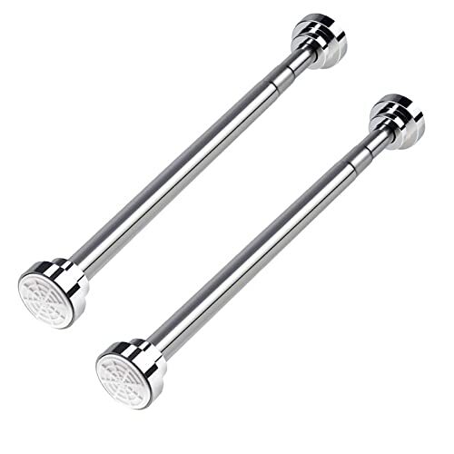 OUTFYT 2 Pack Veerspanning Douchegordijnstang Geen Boor, Dubbel