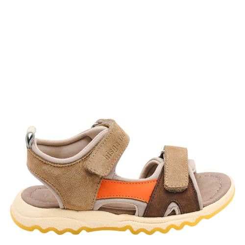 Bisgaard leren sandalen bruin/oranje