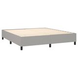 VidaXL Boxspring bedframe, stof, lichtgrijs, 160x200 cm