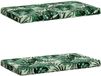 vidaXL - 2-delige Bankkussens VUGHT - 100% Polyester - Bladpatroon
