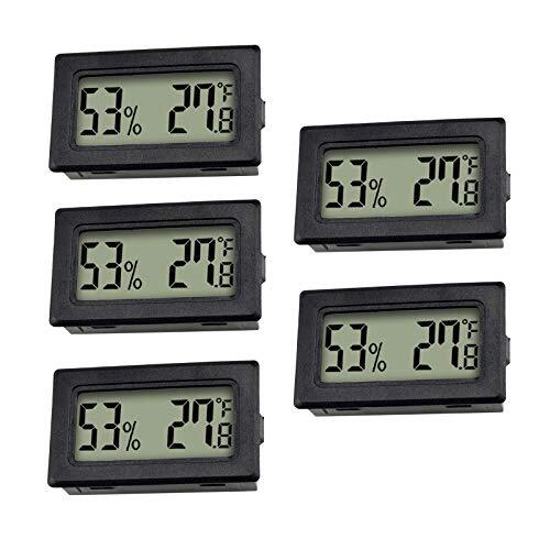 ZHITING 5 stuks Mini LCD Digitale Thermometer Hygrometer Temperatuur