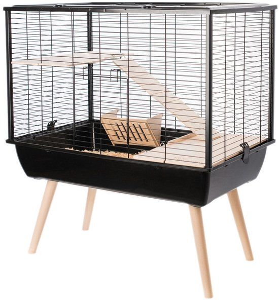 Zolux Neo Muki Knaagdierkooi - Zwart - 78x48x87,5 cm