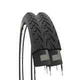 Ecovelò Banden zwart 700 X 28 1 5/8 1/8 (28-622) fietsband Condorino straat trekking, 2 unisex volwassenen, zwart, eenheidsmaat