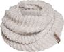 Knit Factory Alex Gebreide Colsjaal - Ronde Sjaal - Grof gebreid - Warme Wintersjaal - Nekwarmer - Wollen Sjaal - Beige colsjaal - Dames sjaal - Heren sjaal - Unisex - Beige - One Size