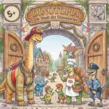 Dinotopia: Die Stadt der Dinosaurier - 50 witzige Ausmalseiten mit freundlichen Dinos als Bäcker, Feuerwehrmann, Pilot und mehr. Perfekt für Kinder ab 5 Jahren.