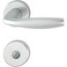 HOPPE 3369891 New York WC Door Handle Set, Aluminium Silver Anodised