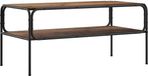 vidaXL Bijzettafel Oud hout 100 x 50 x 46 cm Bewerkt hout