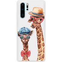 P30 Pro Funny Girafe Bedrukt siliconen hoesje