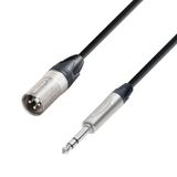 Adam Hall Cables 5 STAR BMV 0150 Neutrik XLR mannelijk naar 6,3 mm stereo jackstekker, 1,5 m, zwart