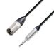 Adam Hall Cables 5 STAR BMV 0150 Neutrik XLR mannelijk naar 6,3 mm stereo jackstekker, 1,5 m, zwart