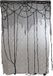 Witbaard Rideau d'Halloween Crâne 200 X 160 cm Gris