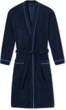 Schiesser Heren Badjas - Blauw - maat 48