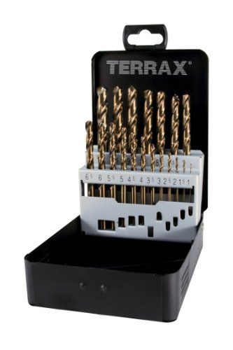 Terrax A215214 Kobalt Boorset - 19 stuks - In Plaatstalen Cassette